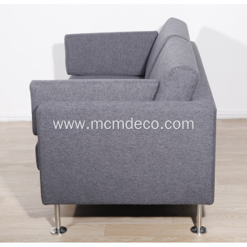 Modern Minimalist style Fabric Park Double Sofa